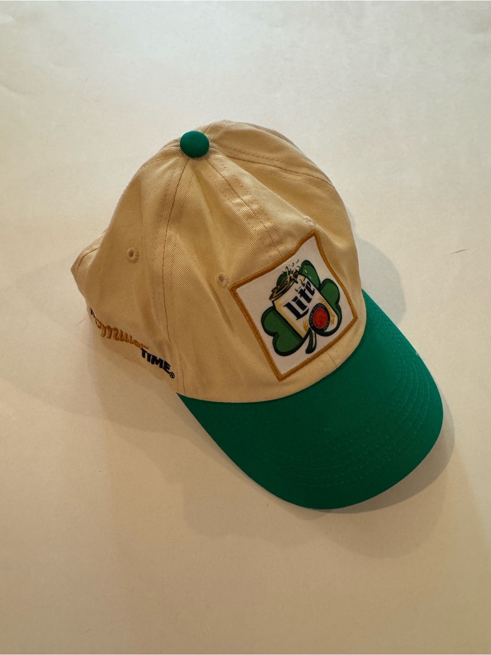 Vintage Miller Lite Shamrock St. Patty’s Two-Tone SnapBack